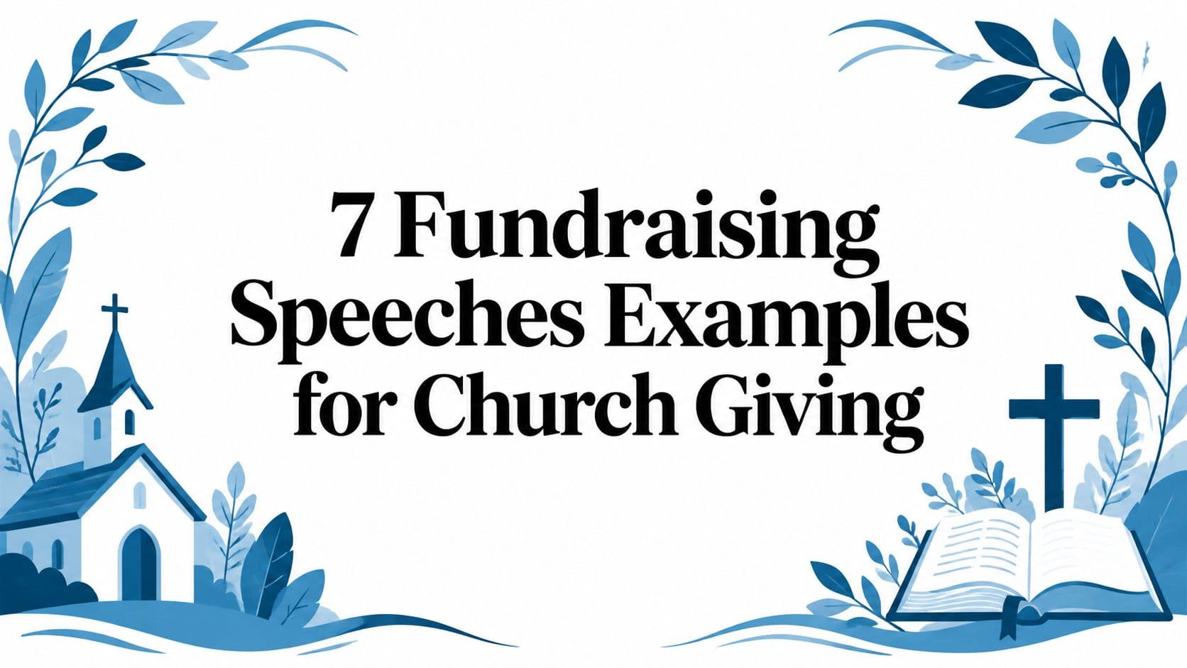 Cover Image for 7 Fundraising Speeches Examples for Church Giving